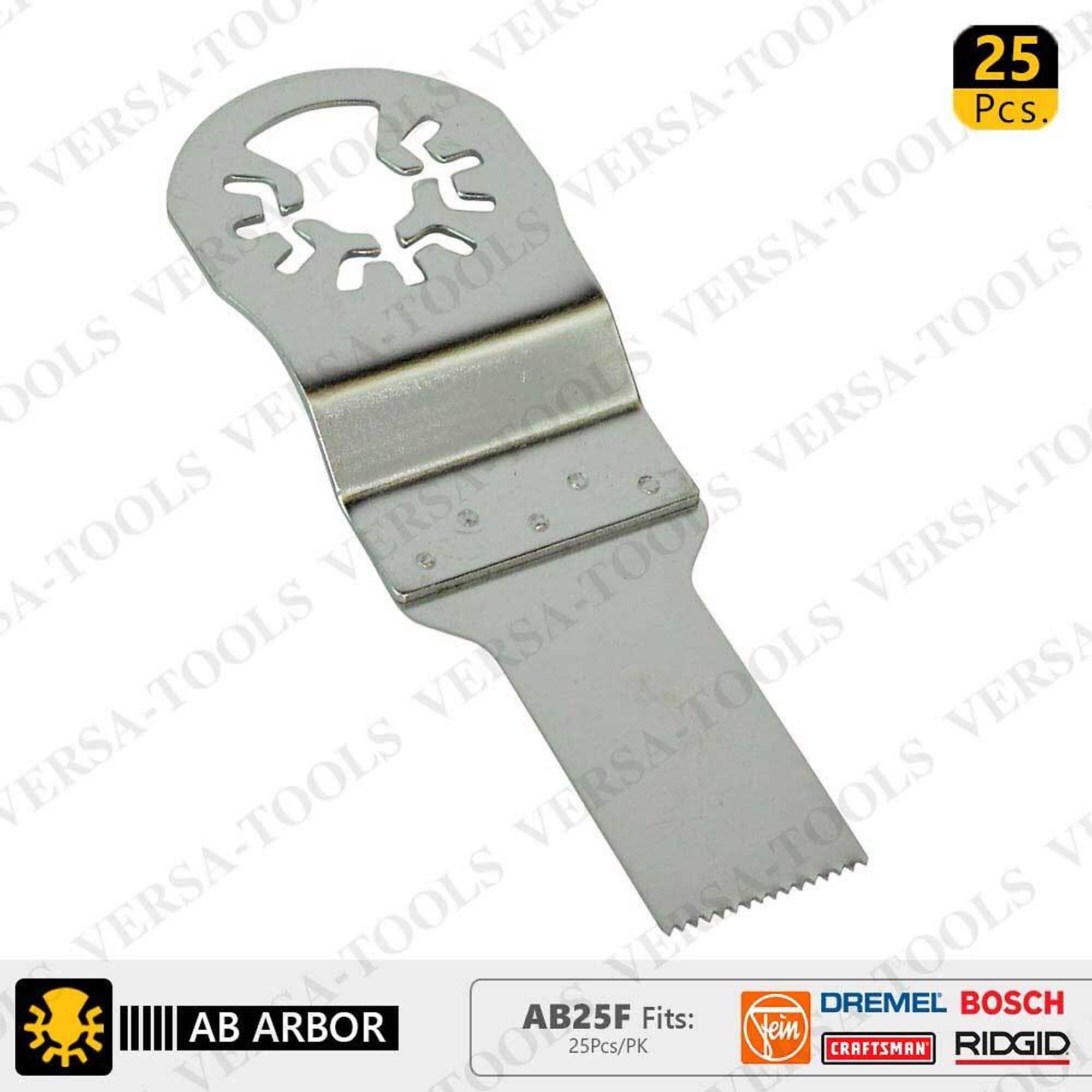 Versa Tool AB25F 20mm Stainless Steel Multi-Tool Saw Blades 25/Pk Fits Fein Multimaster, Dremel, Bosch, Craftsman, Ridgid Oscillating Tools